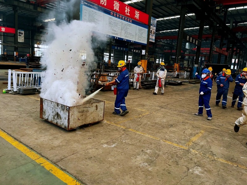 Eihe Steel Structure menjalankan latihan kebakaran 