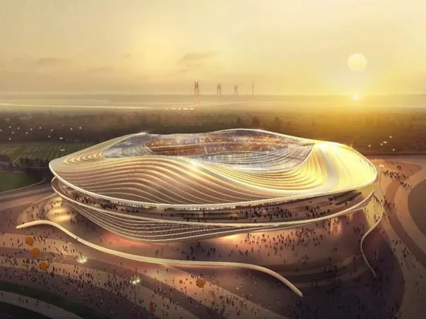Struktur keluli span besar untuk stadium