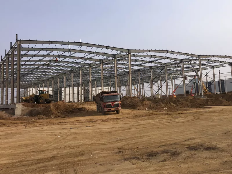 Bangunan gudang logam keluli prefab
