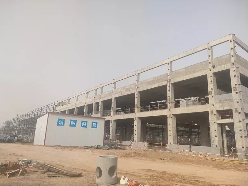 Bangunan gudang struktur keluli prefab